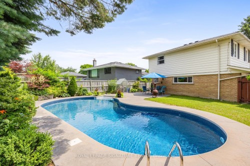 1469 Hillgrove Road, Mississauga, ON - Outdoor With In Ground Pool With Backyard