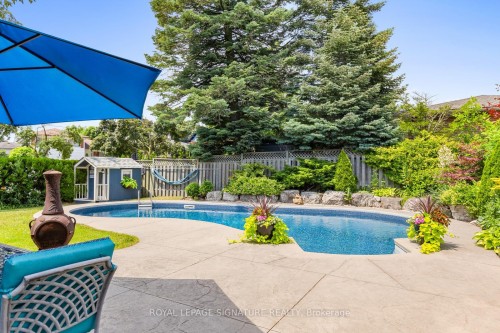 1469 Hillgrove Road, Mississauga, ON - Outdoor With In Ground Pool With Backyard