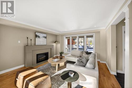 66 Aylmer Avenue, Ottawa, ON - Indoor Photo Showing Living Room With Fireplace