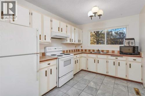 48 Halladay Avenue, Red Deer, AB - Indoor Photo Showing Kitchen With Double Sink