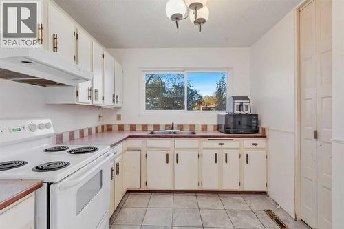 48 Halladay Avenue, Red Deer, AB - Indoor Photo Showing Kitchen With Double Sink