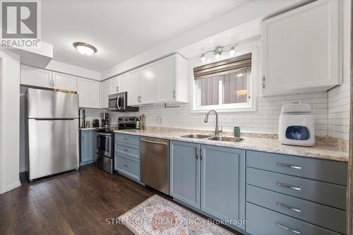 8 Shipley -kitchen with stainless steel appliances - 8 Shipley Avenue, Clarington, ON - Indoor Photo Showing Kitchen With Double Sink
