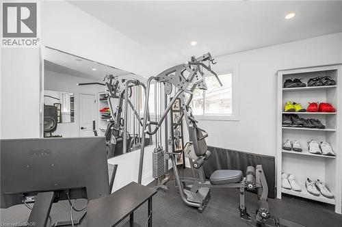 Exercise area featuring recessed lighting - 525 Britannia Avenue, Hamilton, ON - Indoor Photo Showing Other Room