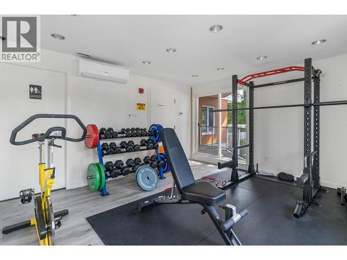 880 Saucier Avenue Unit# 207, Kelowna, BC - Indoor Photo Showing Gym Room