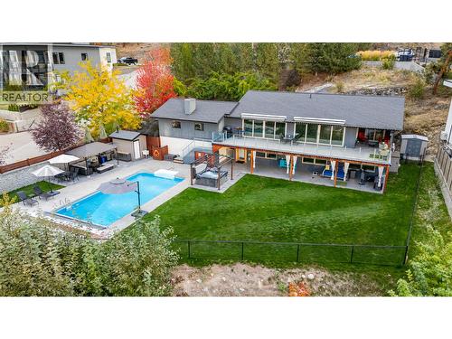 3005 Juniper Drive, Penticton, BC - Outdoor With In Ground Pool With Deck Patio Veranda With Backyard
