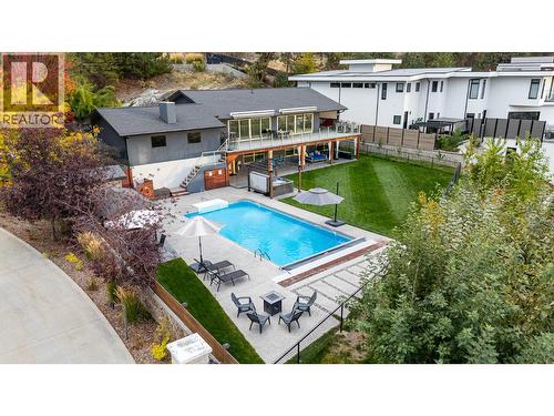 3005 Juniper Drive, Penticton, BC - Outdoor With In Ground Pool With Deck Patio Veranda With Backyard
