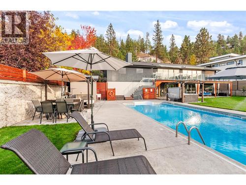 3005 Juniper Drive, Penticton, BC - Outdoor With In Ground Pool With Deck Patio Veranda With Backyard