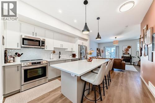 646 Copperstone Manor Se, Calgary, AB - Indoor Photo Showing Kitchen With Stainless Steel Kitchen With Upgraded Kitchen
