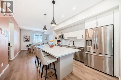 646 Copperstone Manor Se, Calgary, AB - Indoor Photo Showing Kitchen With Stainless Steel Kitchen With Upgraded Kitchen