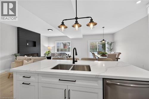45B Howard Street, Hagersville, ON - Indoor Photo Showing Kitchen With Double Sink