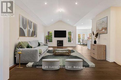 74 Ruby Drive, Oro-Medonte, ON - Indoor Photo Showing Living Room With Fireplace