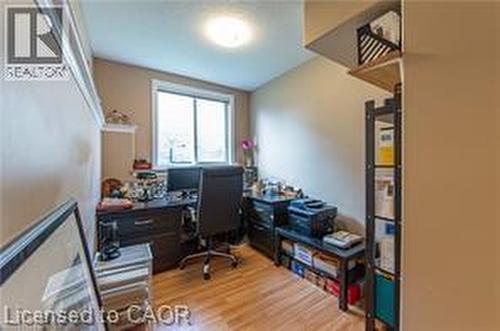 Office area with light wood-style floors - 158 River Run Road, Drayton, ON - Indoor Photo Showing Office