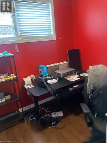Office with dark wood-style floors - 229 Pine Glen Crescent, Kitchener, ON - Indoor Photo Showing Office