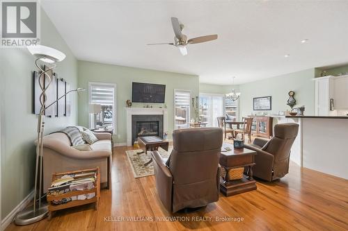495 Alan Crescent, Woodstock, ON - Indoor Photo Showing Living Room With Fireplace