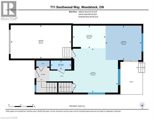 View of floor plan / room layout - 711 Southwood Way, Woodstock, ON - Other