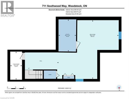 View of floor plan / room layout - 711 Southwood Way, Woodstock, ON - Other