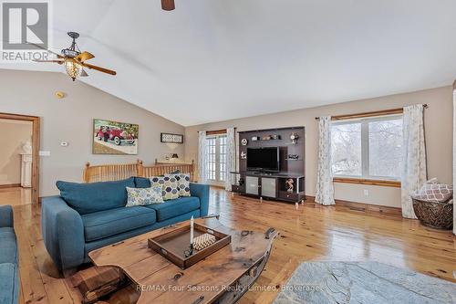 Upper Floor - Family Room with Walkout to Balcony - 3 Sydenham Trail E, Clearview, ON - Indoor Photo Showing Living Room