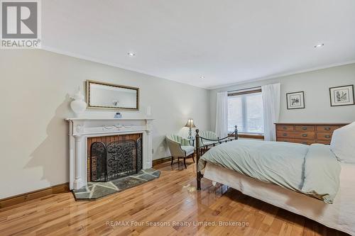 Upper Floor - Primary Bedroom - 3 Sydenham Trail E, Clearview, ON - Indoor Photo Showing Bedroom With Fireplace