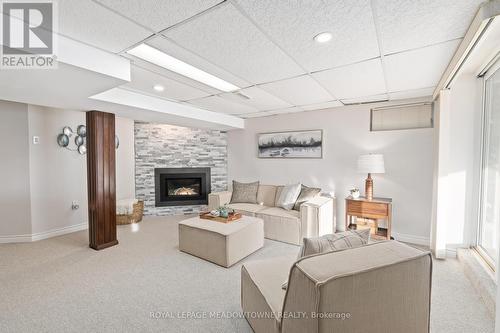 29 Stockman Crescent, Halton Hills, ON - Indoor Photo Showing Living Room With Fireplace