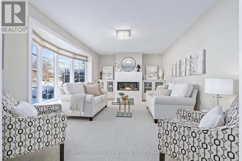 29 Stockman Crescent, Halton Hills, ON - Indoor Photo Showing Living Room With Fireplace