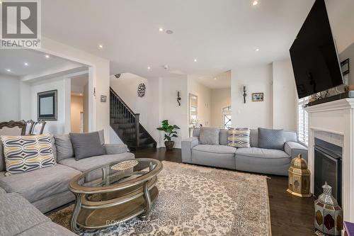 29 Provost Trail, Brampton, ON - Indoor Photo Showing Living Room With Fireplace