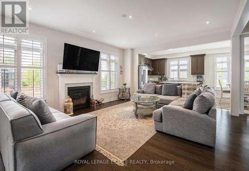 29 Provost Trail, Brampton, ON - Indoor Photo Showing Living Room With Fireplace