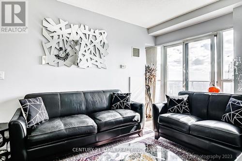 2203 - 60 Absolute Avenue, Mississauga, ON - Indoor Photo Showing Living Room