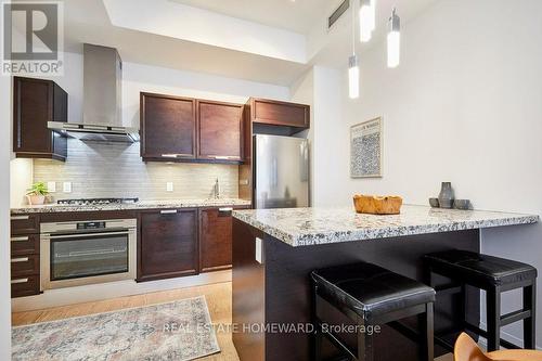 201 - 2 Bellefair Avenue, Toronto, ON - Indoor Photo Showing Kitchen With Upgraded Kitchen