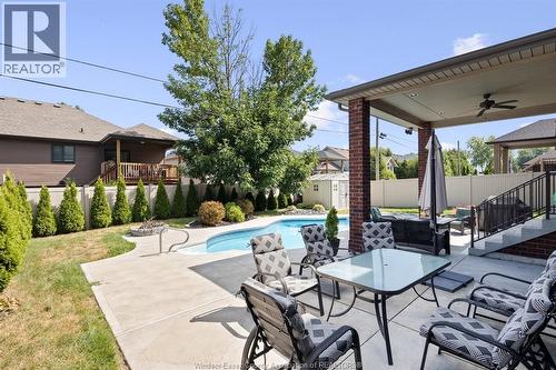 225 Elsworth, Lasalle, ON - Outdoor With In Ground Pool With Deck Patio Veranda