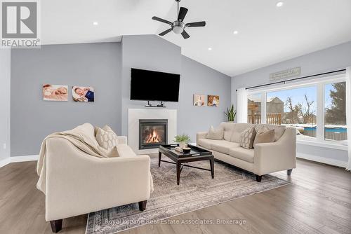 706183 County Rd 21, Mulmur, ON - Indoor Photo Showing Living Room With Fireplace