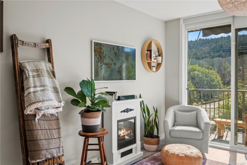 202-100 Presley Pl, View Royal, BC - Indoor With Fireplace