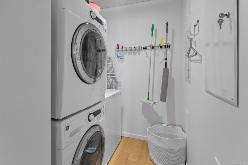 208-100 Saghalie Rd, Victoria, BC - Indoor Photo Showing Laundry Room
