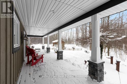 WRAP AROUND COVERED FRONT PORCH - 418573 Concession A, Meaford, ON - Outdoor