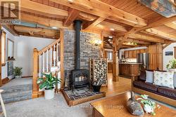 COZY WOOD FIREPLACE - 