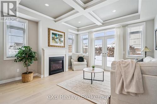 26 Middleton Avenue, Centre Wellington (Fergus), ON - Indoor Photo Showing Living Room With Fireplace