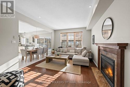 406 Keith Crescent, Ottawa, ON - Indoor Photo Showing Living Room With Fireplace