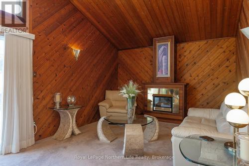 847 Corbeil Road, East Ferris, ON - Indoor With Fireplace