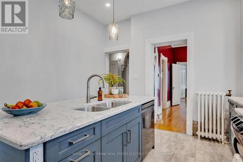 452 Hunter Street W, Peterborough (Town Ward 3), ON - Indoor Photo Showing Kitchen With Double Sink