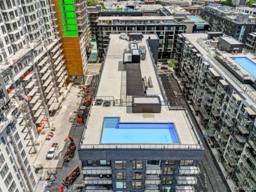 Terrasse - 505-1485 Rue Des Bassins, Montréal (Le Sud-Ouest), QC - Outdoor With In Ground Pool