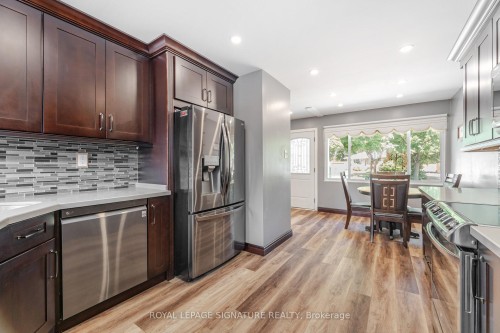 24 Lesbury Avenue, Brampton, ON - Indoor Photo Showing Kitchen With Stainless Steel Kitchen With Upgraded Kitchen