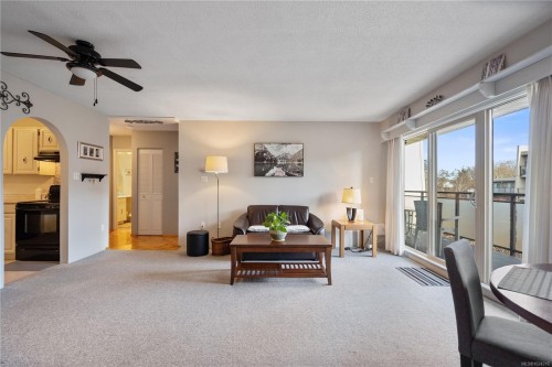 309-1419 Stadacona Ave, Victoria, BC - Indoor Photo Showing Living Room