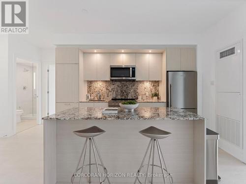 221 - 30 Inn On The Park Drive, Toronto, ON - Indoor Photo Showing Kitchen With Upgraded Kitchen