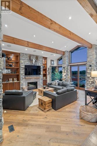 1546 Maryhill Road, Woolwich, ON - Indoor Photo Showing Living Room With Fireplace