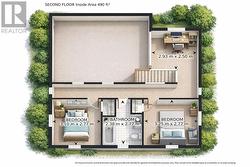 Upper level floor plan. - 