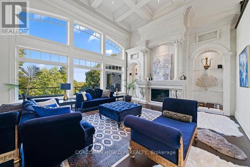 546 Woolwich Place, Waterloo, ON - Indoor Photo Showing Living Room With Fireplace