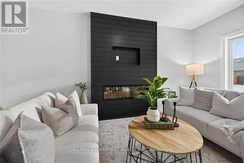 45 B Howard Street, Haldimand, ON - Indoor Photo Showing Living Room With Fireplace