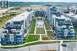 View of urban area with apartment complex - 