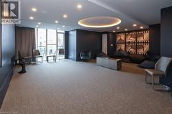 Community lobby featuring recessed lighting and floor to ceiling windows - 