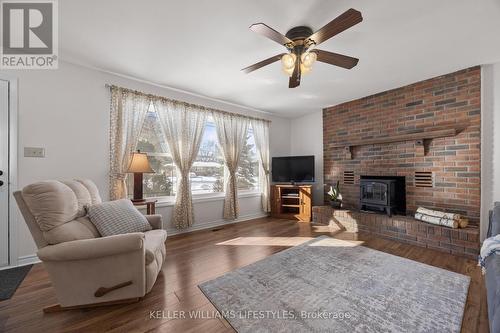 8 East Williams Street, North Middlesex (Nairn), ON - Indoor Photo Showing Living Room With Fireplace