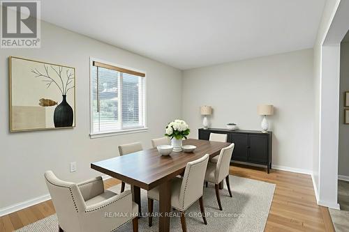 Dining room - Virtually staged - 6 Robina Avenue, Ottawa, ON - Indoor Photo Showing Dining Room